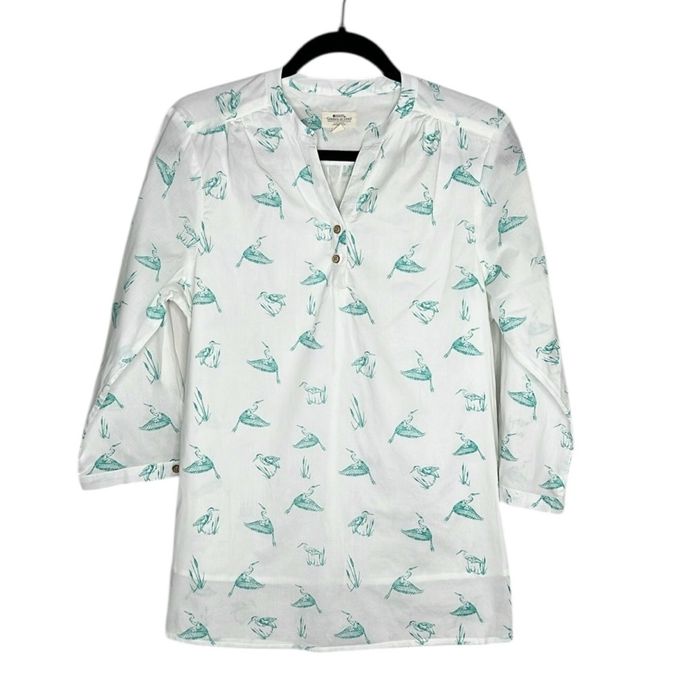 Mountain Warehouse Country to Coast 100% Cotton Crane Bird Print Top size 10 - Picture 15 of 15
